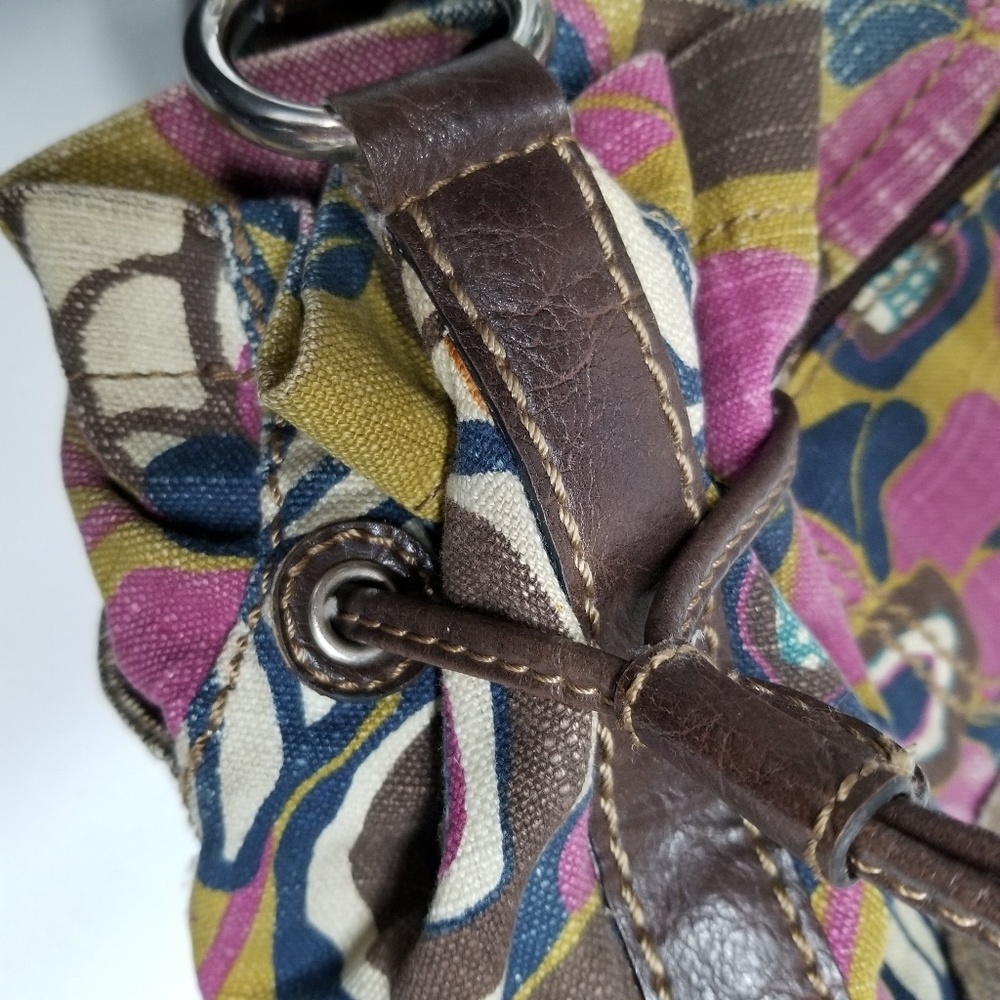 ✅ Fossil Canvas Hobo Shoulder Bag - Picture 5 of 8